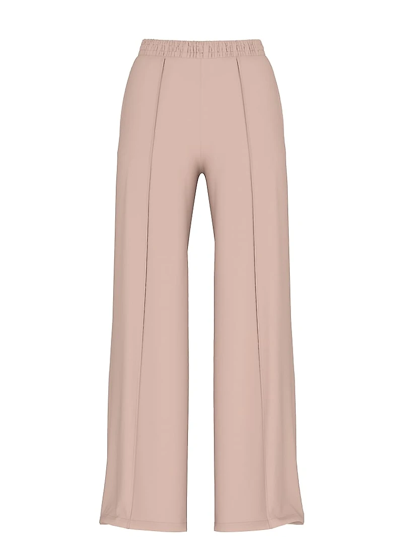 Featherweight Knit Wide-Leg Pant