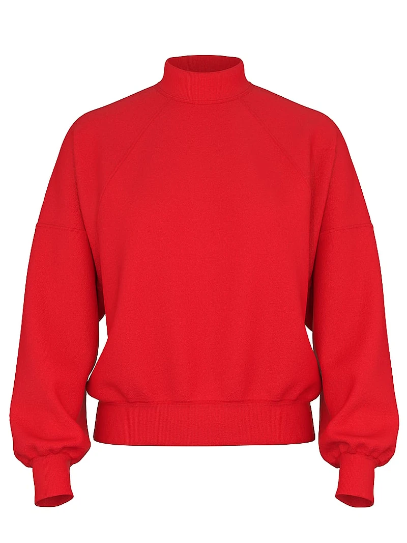 Ivy Fleece Mock-Neck Sweatshirt