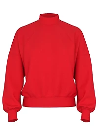 Ivy Fleece Mock-Neck Sweatshirt