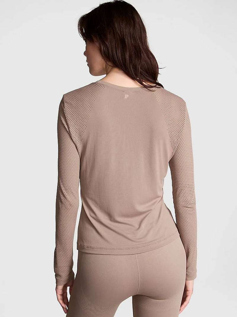 Seamless Drapey Long-Sleeve Tee