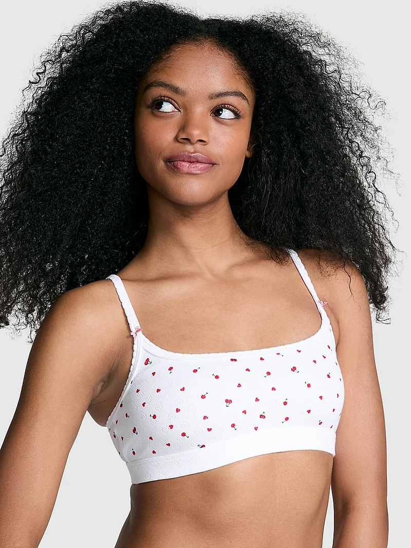Cotton Scoop Bralette