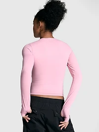 Relay Ruched Long-Sleeve Top