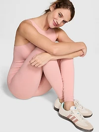 Seamless Hearts High-Neck Long Workout Onesie