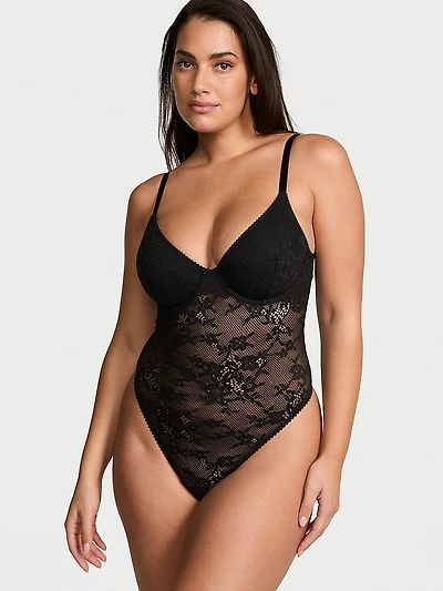 Tease Lace Demi Bodysuit