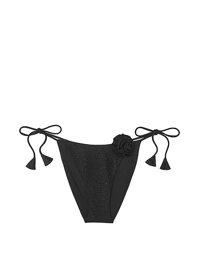 Rosette Shine Cheeky String Bikini Bottom