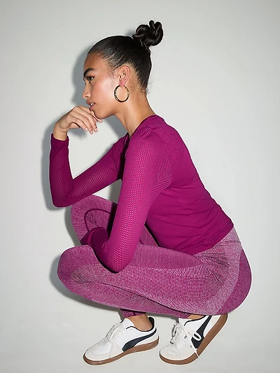 Seamless Drapey Long-Sleeve Tee