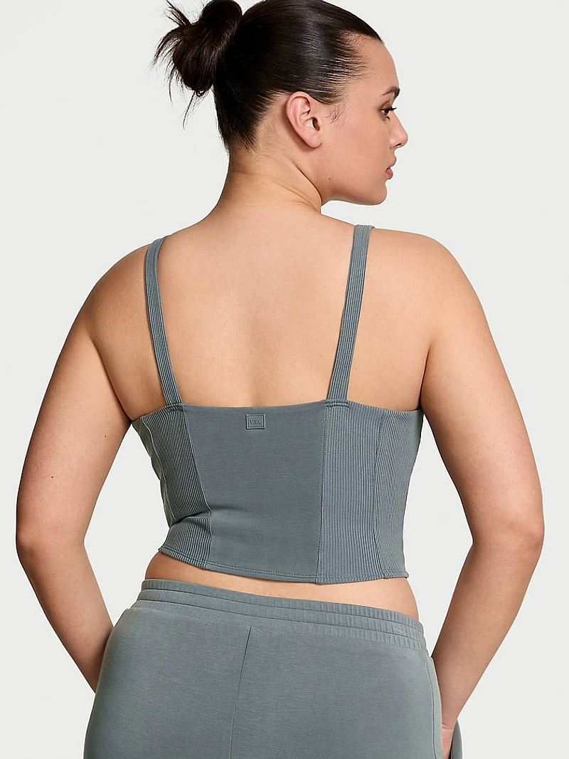 Featherweight Knit Corset Tank Top