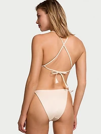 Rosette Shine Triangle Bikini Top