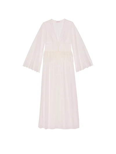 Rose Lace & Tulle Corset Long Robe