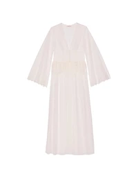 Rose Lace & Tulle Corset Long Robe