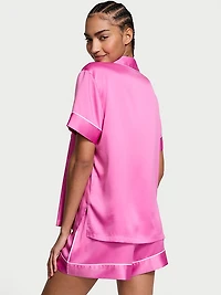 Glazed Satin Short Pajama Set