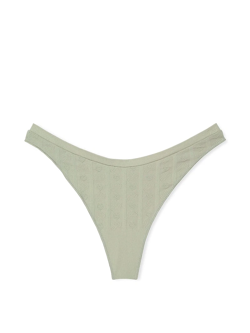Seamless High-Leg Thong Panty