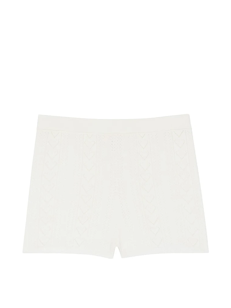Luxe Heart Pointelle Shorts
