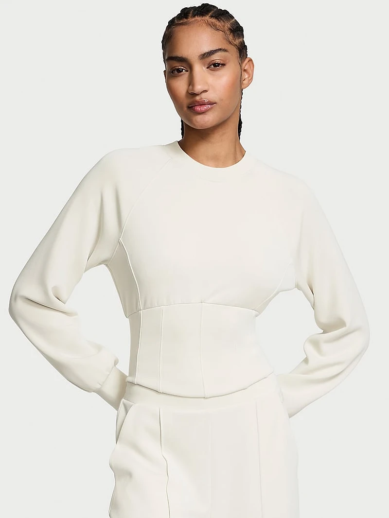 VSX Featherweight Knit Corset Crewneck