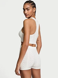 Luxe Heart Pointelle Shorts