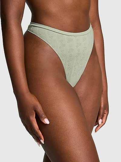 Seamless High-Leg Thong Panty