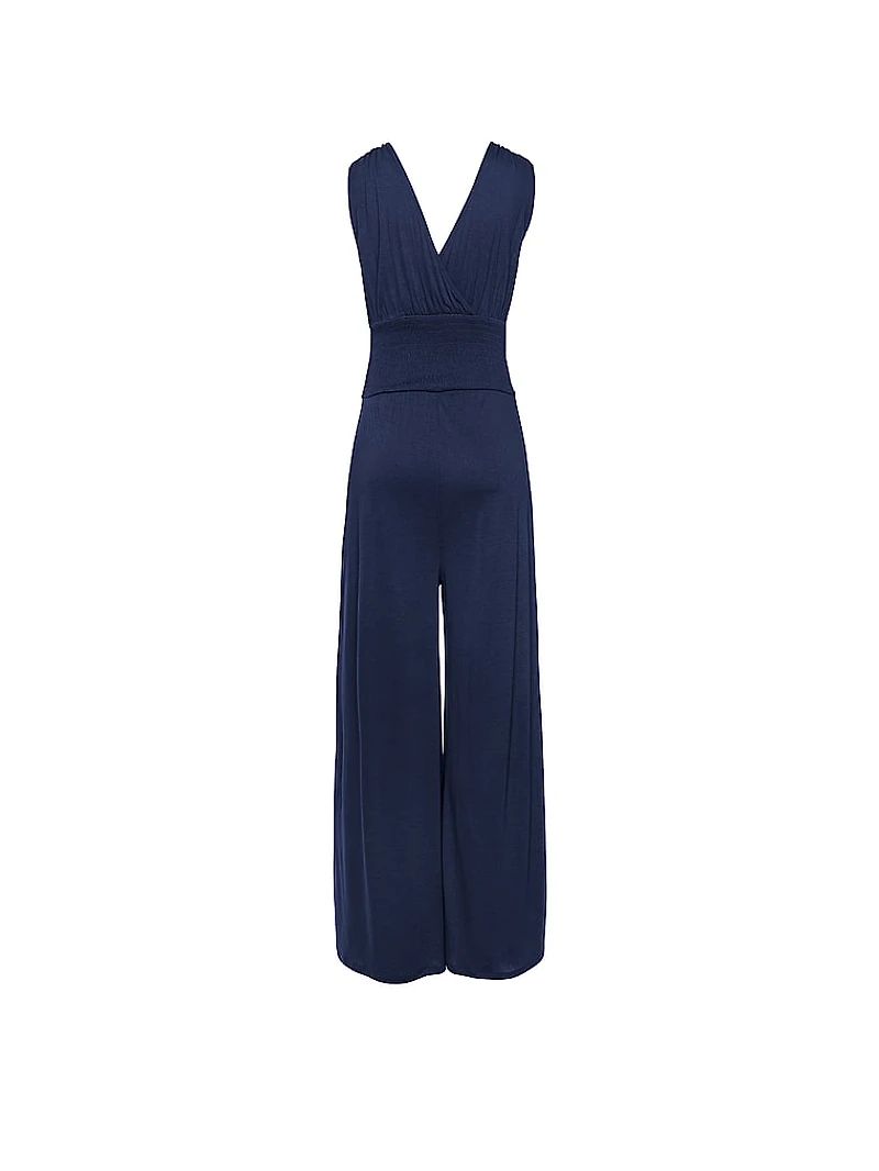 Tie-Shoulder Jumpsuit