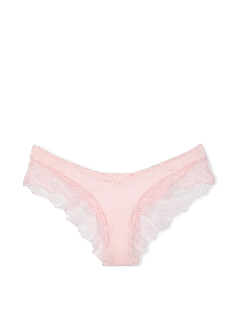 Rose Lace Crotchless Cheeky Panty