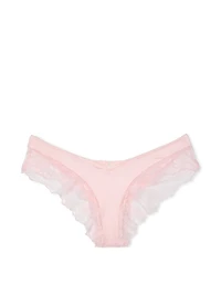 Rose Lace Crotchless Cheeky Panty