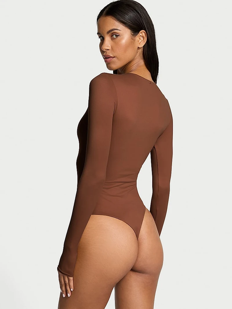 Bodywear by Victoria with FeatherSoft™ Innovation Long-Sleeve Bodysuit