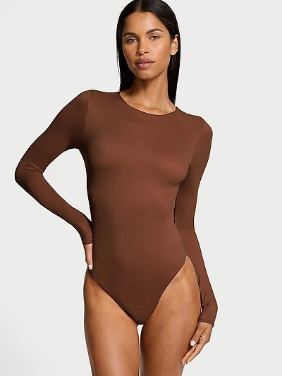 Bodywear by Victoria with FeatherSoft™ Innovation Long-Sleeve Bodysuit