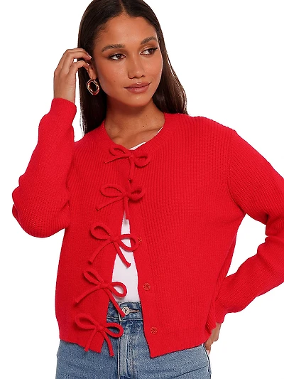 Wilde Bow Front Cardigan