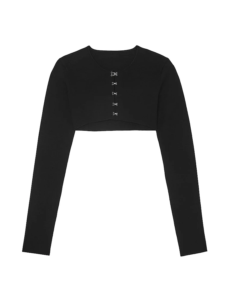 Atelier Victoria's Secret X Altuzarra Fine-Knit Hook & Eye Cropped Cardigan