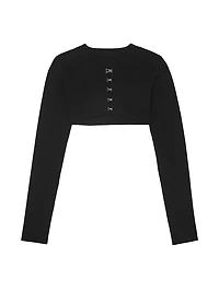 Atelier Victoria's Secret X Altuzarra Fine-Knit Hook & Eye Cropped Cardigan