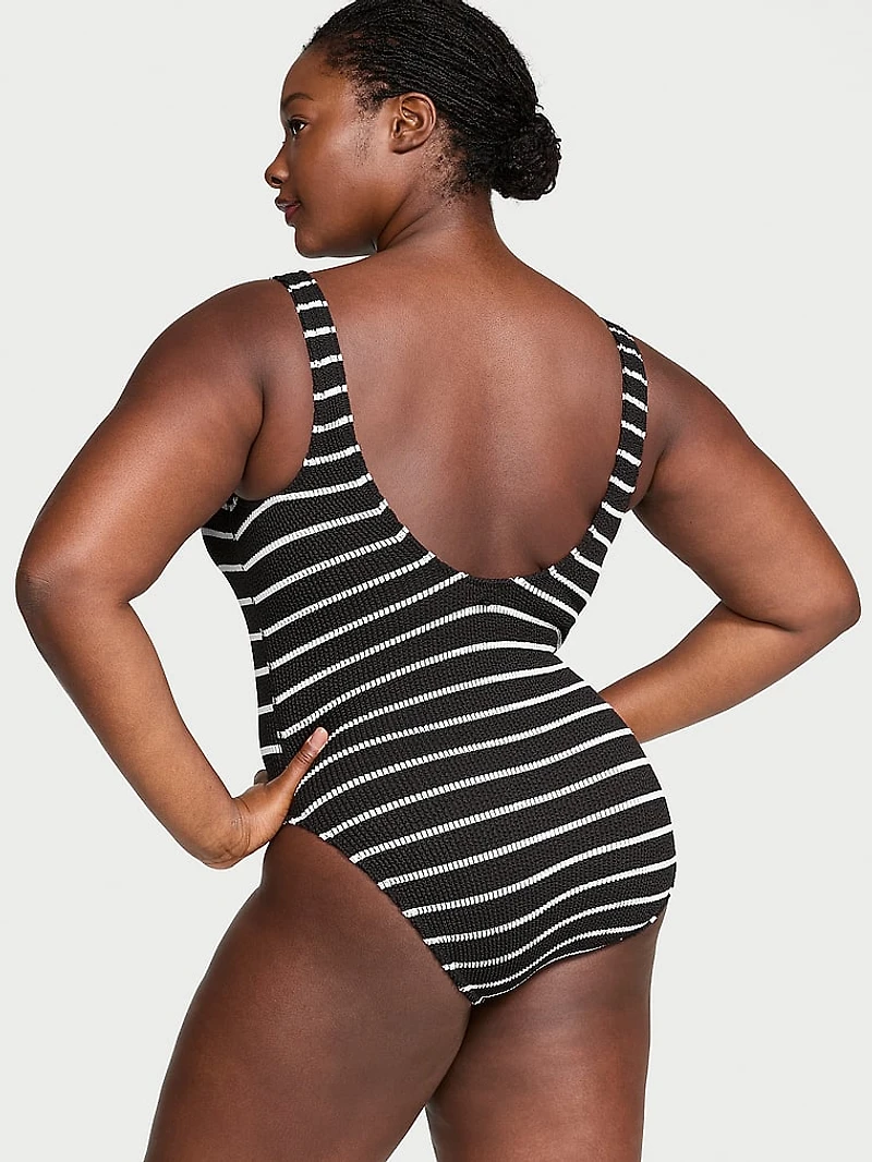 Crinkle Scoop One-Piece Swimsuit