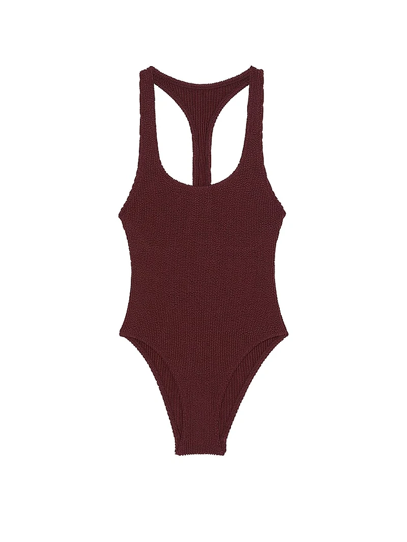 Crinkle Racerback One-Piece Swimsuit