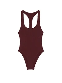 Crinkle Racerback One-Piece Swimsuit