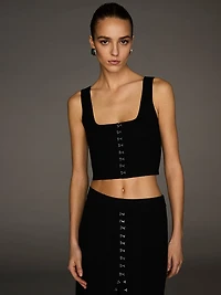 Atelier Victoria's Secret X Altuzarra Fine-Knit Hook & Eye Tank Top