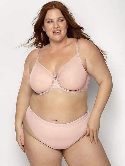 Sheer Mesh High-Cut Thong Panty