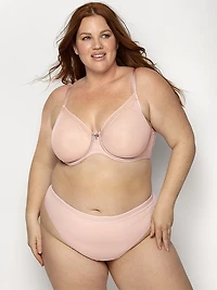 Sheer Mesh High-Cut Thong Panty