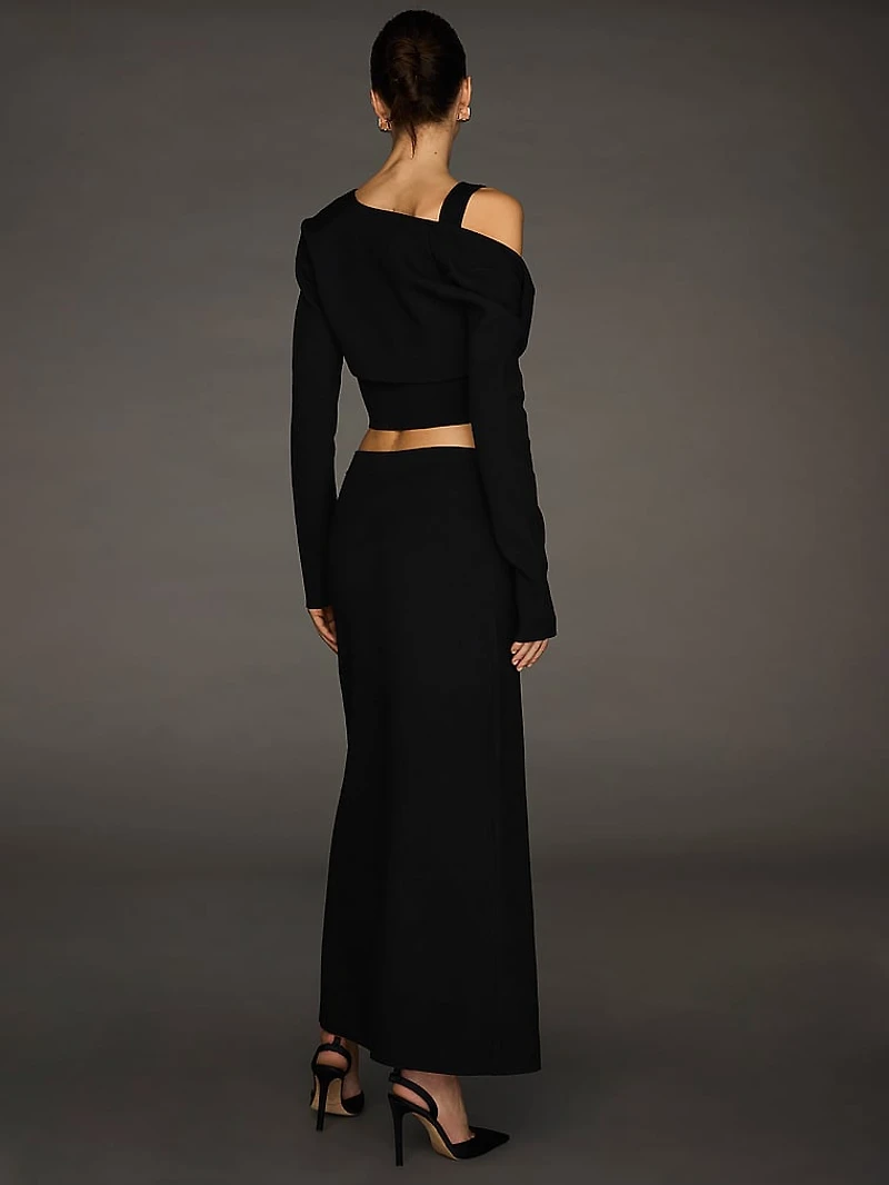 Atelier Victoria's Secret X Altuzarra Fine-Knit Hook & Eye Long Skirt