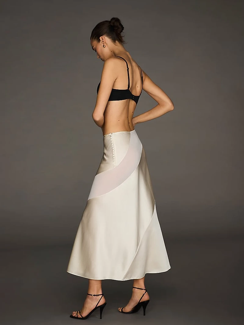 Atelier Victoria's Secret X Altuzarra Satin Bias-Cut Skirt