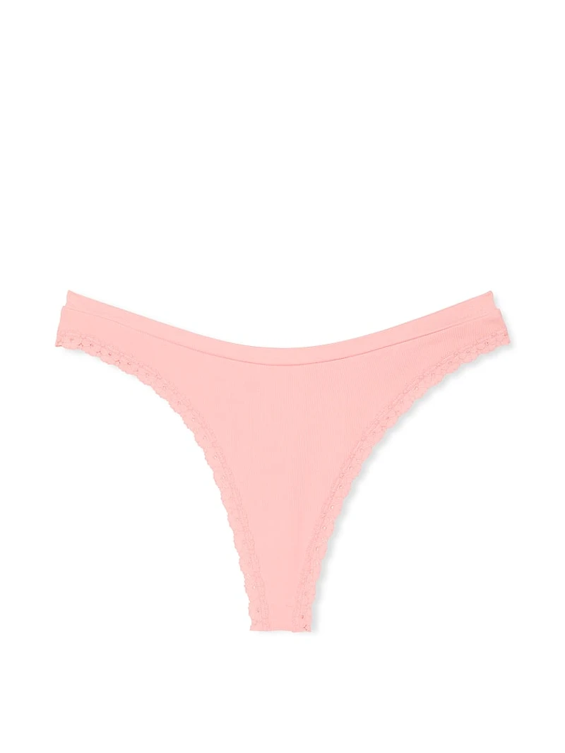 Seamless High-Leg Thong Panty