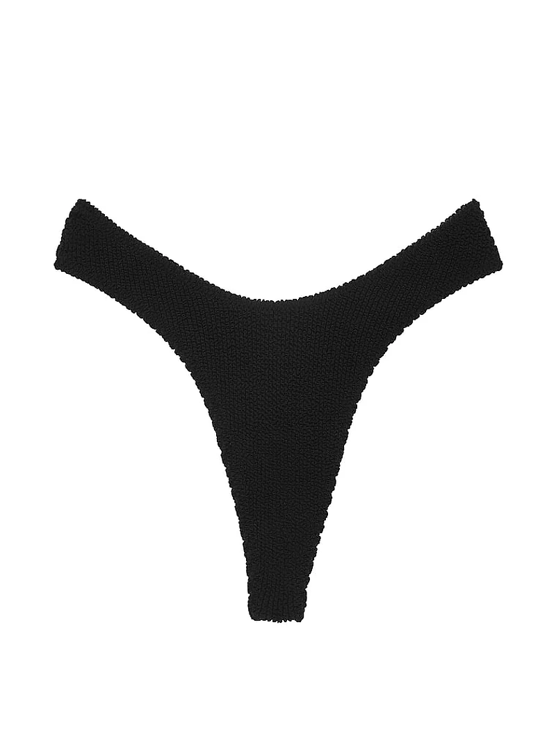Crinkle Thong Bikini Bottom