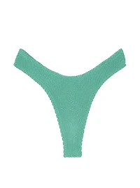 Crinkle Thong Bikini Bottom