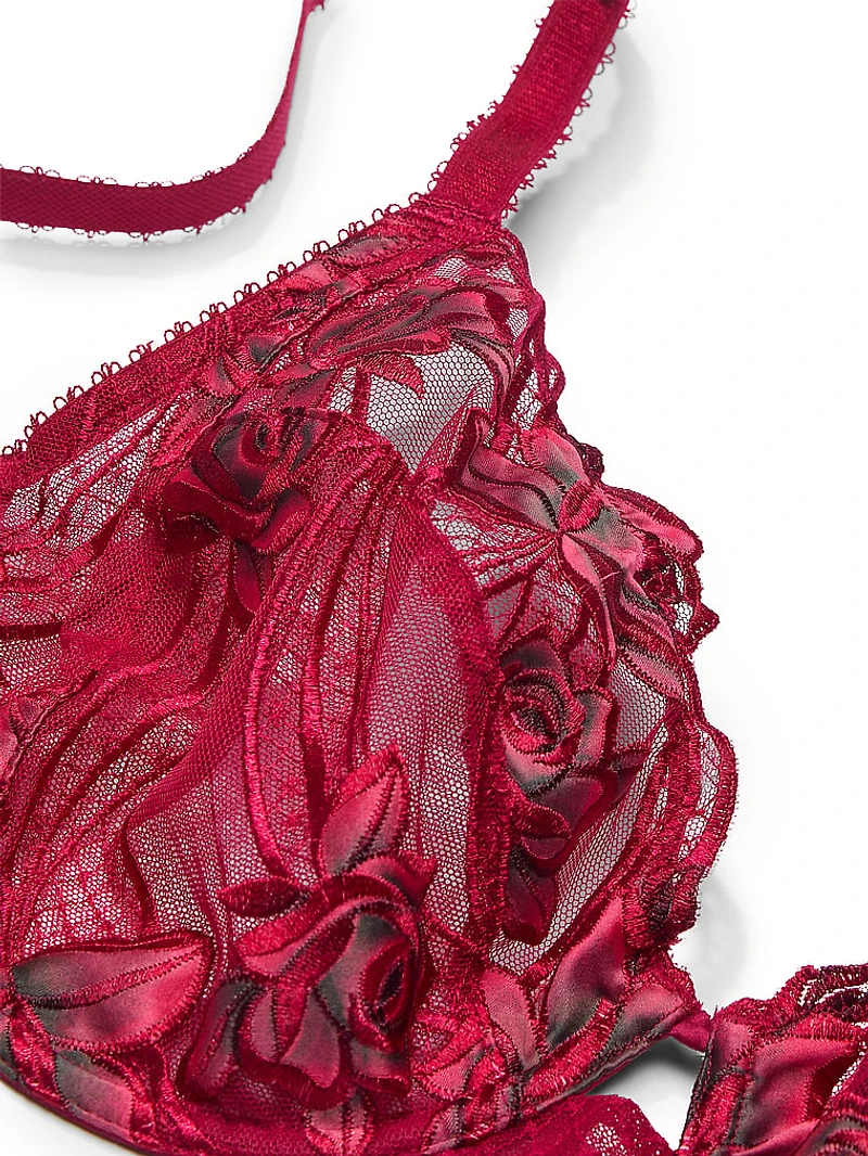 The Fabulous by Victoria's Secret Unlined Rose Lace Full-Cup Bra