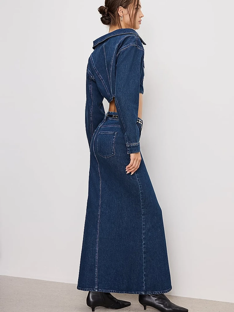 Denim Maxi Skirt
