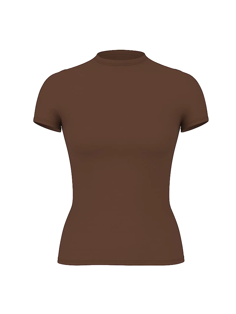Base Leopard Mesh Short- Sleeve Tee