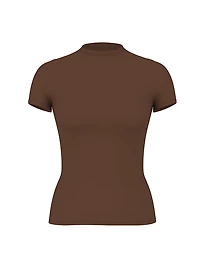 Base Leopard Mesh Short- Sleeve Tee