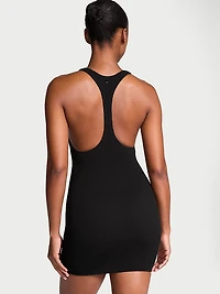 Crinkle Racerback Tube Swim Dress