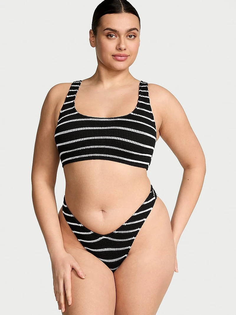Crinkle Brazilian Bikini Bottom
