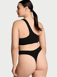 Crinkle One-Shoulder Bikini Top
