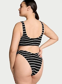 Crinkle Scoop Bralette Bikini Top