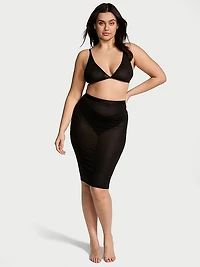 Sheer Knit Triangle Bralette & Tube Skirt Set