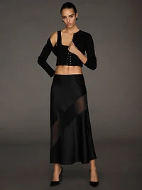 Atelier Victoria's Secret X Altuzarra Satin Bias-Cut Skirt