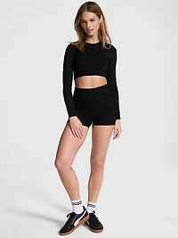 All-Day Cotton Foldover 3" Bike Shorts